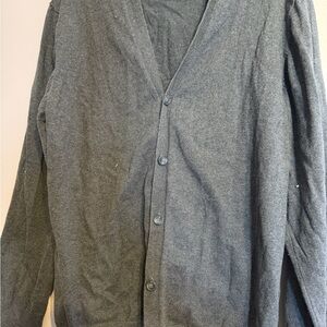 Old Navy Men's Charcoal Cardigan Sweater